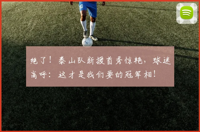 绝了！泰山队新援首秀惊艳，球迷高呼：这才是我们要的冠军相！